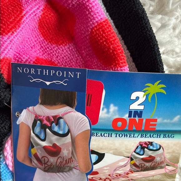 Black Halter One Piece Swimsuit with Plunging V-neckline with Towel - Picture 2 of 10